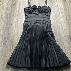 BCBG Paris Black Pleated Dress Size 4